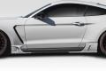 2015-2023 Ford Mustang Duraflex KT Style Side Skirt Rocker Panels Add-Ons - 4 Pi