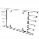 2014 C7 Corvette Billet Aluminum, Chrome PLated Open End License Plate Frame