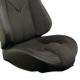 Corvette Sport Seat Foam & Seat Covers - Black/Black : 2005 - 2013 C6, Z06, GS & ZR1