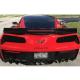 C7 Stingray, Z51, Z06, Grand Sport Corvette Flat Rear Tail Light Blackout Lens Kit - Smoked Acrylic - 2Pc.