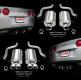 Corsa 05-08 Chevrolet Corvette C6 6.0L LS2 V8 Polished Sport Axle-Back Exhaust