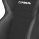 Corbeau LG1 Racing Seat, LG1 Black Vinyl/Cloth, 25501PR