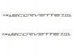 05-13 Corvette C6 and Z06 2005-13 LS2 / LS3 / LS7 Fuel Rail Decal Package w/ Corvette Script