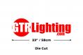 Morimoto Sticker: GTR Lighting logo (23in / Gray)