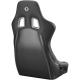 Corbeau DFX Racing Seat, Black Carbon Vinyl / Cloth Black Piping, 34901BP