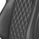 Corbeau Trailcat Racing Seat, Trailcat Black Vinyl / Cloth White Stitch, 44902BWPR