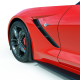 C7 Corvette ACS XL Front Wheel Rock / Splash Guards, Pair, Painted in Carbon Flash Metallic