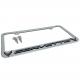 C8 Corvette License Plate Frame, Chrome Crossed Flags Logo