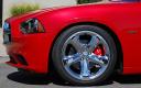 MGP Brake Caliper Cover, Corvette Logo, Aluminum, Red, ZO6, Chevy Corvette 2008-13, Set of 4