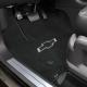 2016+ Camaro Lloyds Ultimat Floor Mats, Front and Rear Pairs with 6th Gen Black Bowtie Logo