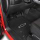 2016+ Camaro Lloyds Ultimat Floor Mats, Front and Rear Pairs with 6th Gen Black Bowtie Logo