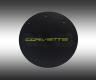 C7 Corvette Locking Fuel Door, Matte Black, Yellow 