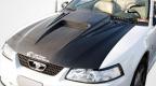 1999-2004 Ford Mustang Carbon Creations Spyder 3 Hood - 1 Piece