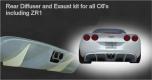 C6 Corvette Diffuser w/ Center Mount Exhaust Opening - Brian Glover Design Styled