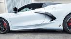 2020-23 Atomic 6 C8 Corvette V3.06 No Drill Side Skirts - Carbon Flash