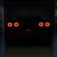 2005-13 Chevrolet Corvette C6 Infinity Style LED Tail Lights, Smoke Lens 