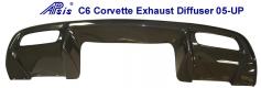 Real Carbon Fiber,  C6 Corvette, Exhaust Diffuser