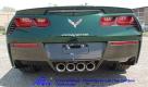 C7 Corvette 14-19 Laminated Carbon Fiber Exhaust Diffuser Rear Fascia $1,998.00 