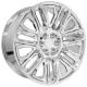 OE Wheels CV57 24x10 6x139.7 31et Chrome with Chrome Insert Wheel
