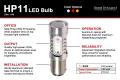 1156 LED Bulb HP11 LED Red Single Diode Dynamics
