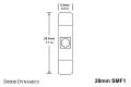 28mm SMF1 LED Bulb Red Single Diode Dynamics