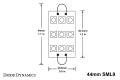 44mm SML9 LED Bulb Amber Pair Diode Dynamics