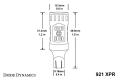 921 XPR LED Bulb Red Pair Diode Dynamics