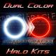 2010-13 Camaro Headlight Custom HALO Lighting Kit - Dual Color