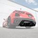 Corvette C8 Rear Bumper Add-On Diffuser Splitter Lip, Glossy Black  - EOS