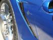 2014+ C7 Corvette Stingray Side Vent Mesh Grille Overlay 6 Piece Front Polished