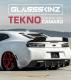 2016-19 6th Gen Camaro IROC Licensed GlassSkinz Tekno 1 Rear Window Valance / Louver 