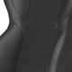 Corbeau LG1 Racing Seat, LG1 Black Leather , L25501PR