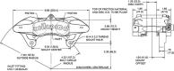 1997-2013 Corvette C5/C6 Base Wilwood SLC56 Front Brake Caliper Black
