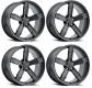 16-22+ Camaro Z10 IROC Wheel Kit (Satin Black)(Includes 4, Front & Rear), Factor