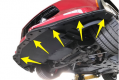 ProTEKt Front Bumper Skid Plates: 2014–2019 Chevrolet Corvette C7 Z06 or GS w/ Z07 STYLE WIDE WINGLETS