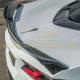 Corvette C8 Z51 Rear Trunk Spoiler Add-On Wicker Extension, Hydro-Dripped Carbon 