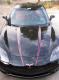 C6, Grand Sport, Z06 Corvette Hood Stripe Style 3