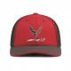 C8 Corvette  ZR1 Fitted Trucker Cap, Red/Graphite