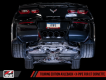 C7 Corvette Stingray, Grand Sport, Stingray, Rear Exhaust System w/AFM Track Valve-Back Exhaust w/BLK Tips 