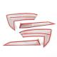 Red Carbon Fiber Side Fender Vent Door Handle Cover Trim For Corvette C8 20-2025