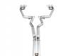 AWE Track Edition Cat-back Exhaust for the 2018+ Mustang GT - Quad Chrome Silver