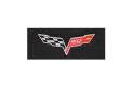 C6 Corvette 13E Lloyd Velourtex Floor Mat w/60th Logo (60th in flags)