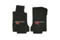 C6 Corvette 13L Velourtex Floor Mats w/Grand Sport Emblem (Red/Black Emblem)