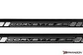 C8 Black Billet Strut Tower Bars, GM E-Ray Script + Reservoir Bracket
